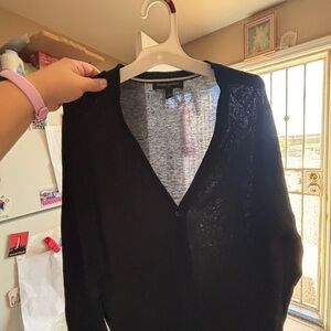 Banana Republic Black Sheer Cardigan